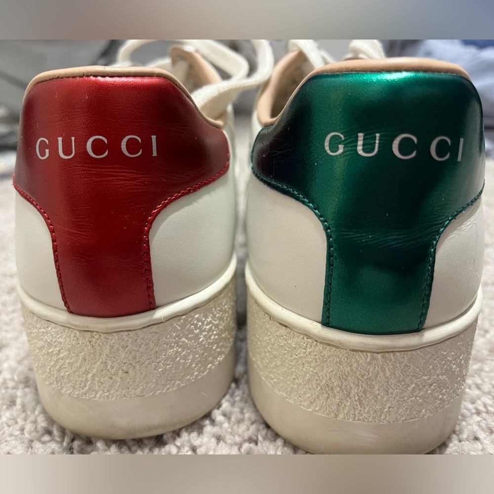GUCCI WOMEN'S ACE EMBROIDERED PLATFORM SNEAKER